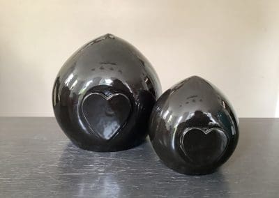 Gedenk Outlet urn Rico – glanzend zwart GU4