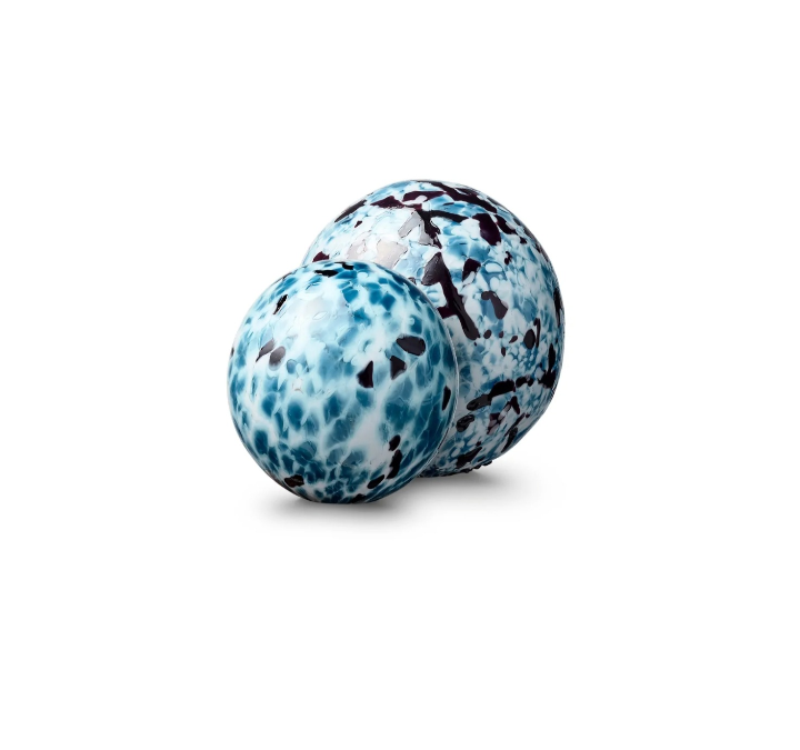 Urn Bulb turquoise-white-black