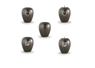 Urn Kristal keramiek chocoladebruin