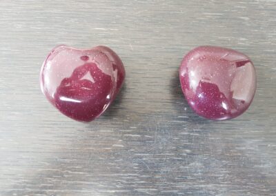 Knuffelsteen aubergine gemêleerd
