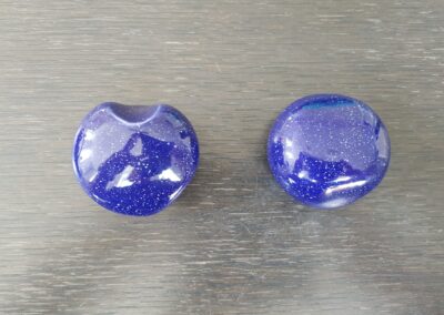 Knuffelsteen donkerblauw gemêleerd