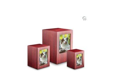 Houten urn met fotolijst MPG 002