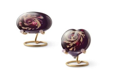 Urn Pebble aubergine taupe