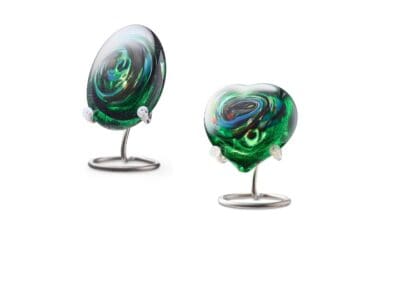 Urn Pebble multi green