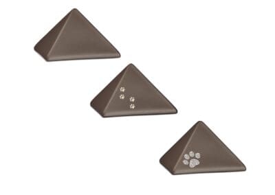 Urn Piramide keramiek bruin