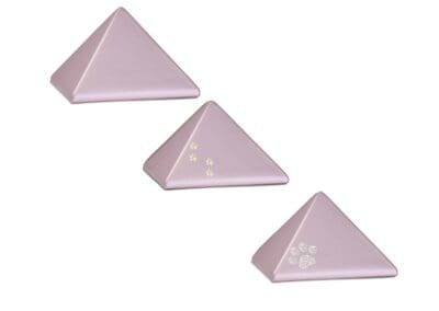 Urn Piramide keramiek roze