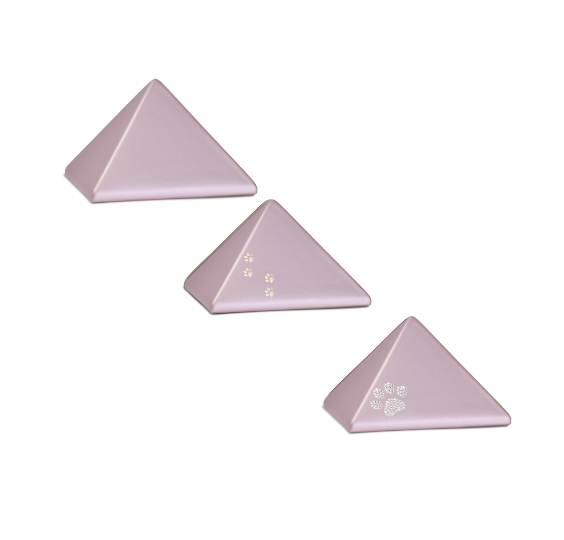 Urn Piramide keramiek roze