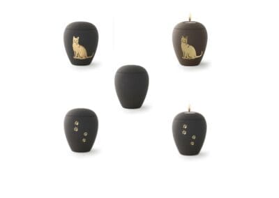 Urn Siena keramiek antraciet