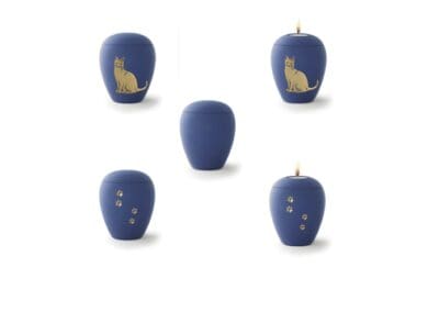 Urn Siena keramiek navy