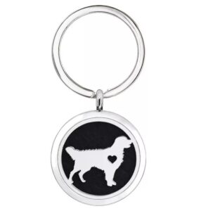 sleutelhanger hond met hart