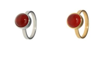 Ring rode agaat