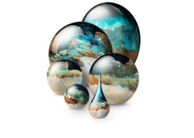 Urn Elan elegance turqoise