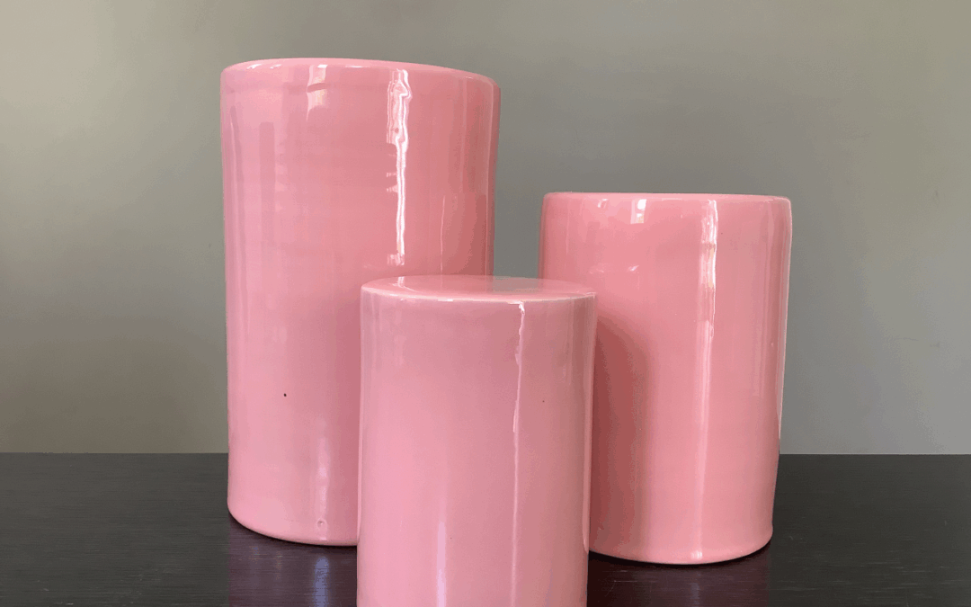Cilinder urn roze