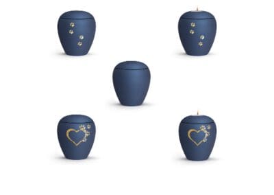 Urn Verona keramiek navy