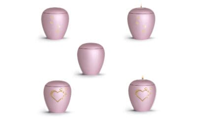 Urn Verona keramiek roze