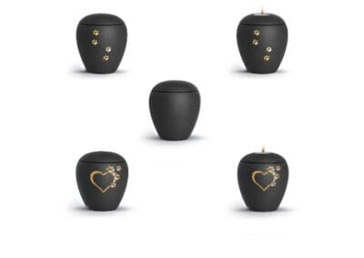 Urn Verona keramiek zwart